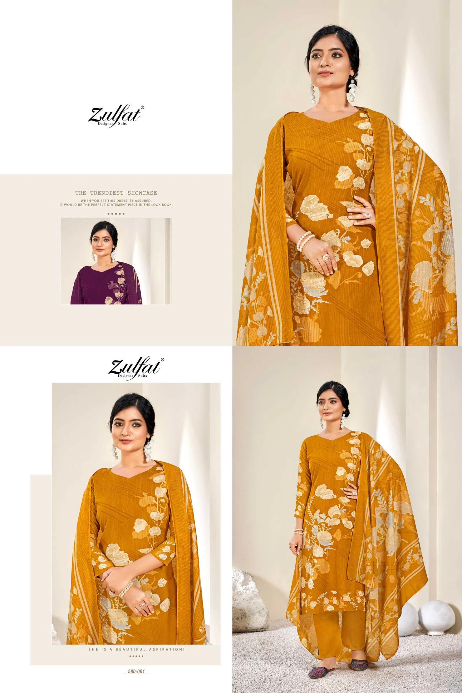 Zahavi Vol 4 By Zulfat Viscose Digital Printed Dress Material Wholesale Shop In Surat
